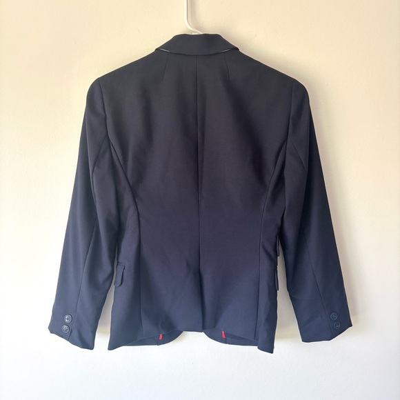 J. Crew Dalton Blazer Tollegno 1900 Italy Wool Navy Blue Career Business Office - Picture 10 of 16